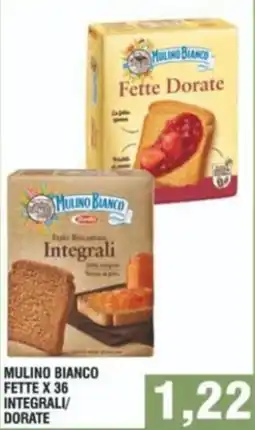 Bitar Mulino bianco fette x 36 integrali dorate offerta
