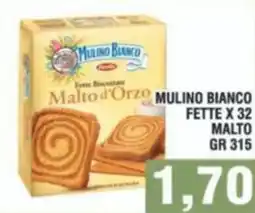 Bitar Mulino bianco fette x 32 malto offerta