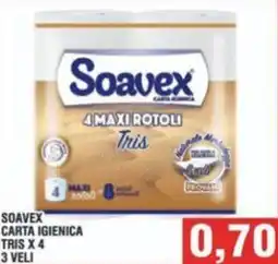 Bitar Soavex carta igienica tris offerta