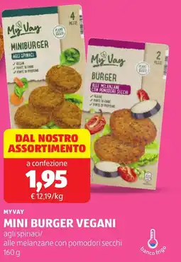 ALDI Myvay mini burger vegani offerta