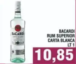 Bitar Bacardi rum superior carta blanca offerta