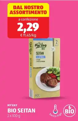 ALDI Myvay bio seitan offerta