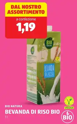 ALDI Bio natura bevanda di riso bio offerta