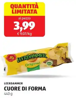 ALDI Leerdammer cuore di forma offerta