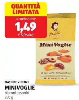 ALDI Matilde vicenzi minivoglie biscotti offerta