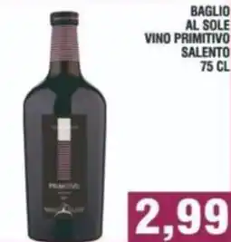 Bitar Baglio al sole vino primitivo salento offerta