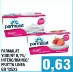 Bitar Parmalat yogurt 0,1%/ intero/bianco/ frutta linea offerta