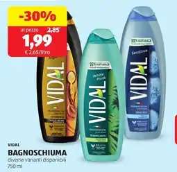 ALDI Vidal bagnoschiuma offerta