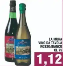 Bitar La mura vino da tavola rosso/bianco offerta