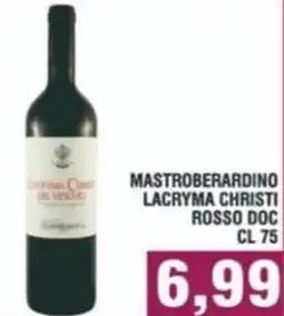 Bitar Mastroberardino lacryma christi rosso doc offerta