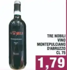 Bitar Tre nobili vino montepulciano d'abruzzo offerta
