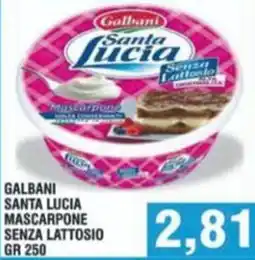 Bitar Galbani santa lucia mascarpone senza lattosio offerta