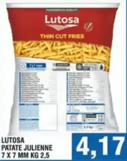Bitar Lutosa patate julienne 7x7 mm offerta