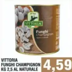 Bitar Vittoria funghi champignon al naturale offerta