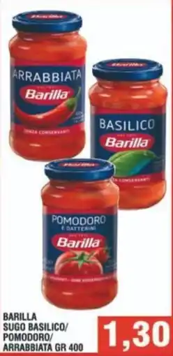 Bitar Barilla sugo basilico/ pomodoro/ arrabbiata offerta