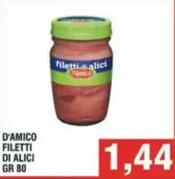 Bitar D'amico filetti di alici offerta