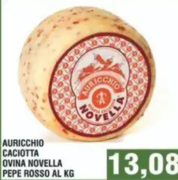 Bitar Auricchio caciotta ovina novella pepe rosso offerta