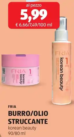 ALDI Fria burro/olio struccante offerta