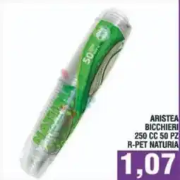 Bitar Aristea bicchieri 250 cc 50 pz r-pet naturia offerta