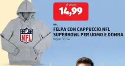 ALDI NFL Felpa con cappuccio superbowl per uomo e donna offerta