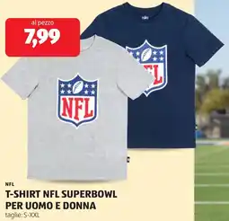 ALDI NFL T-shirt superbowl per uomo e donna offerta