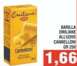 Bitar Barilla emiliane all'uovo cannelloni offerta