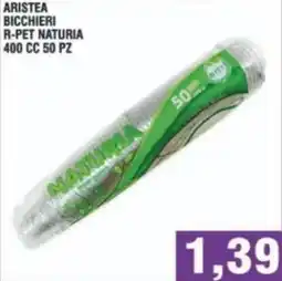 Bitar Aristea bicchieri r-pet naturia offerta