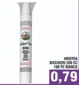 Bitar Aristea bicchieri 200 cc 100 pz bianco offerta