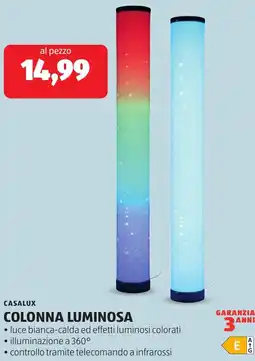 ALDI Casalux colonna luminosa offerta