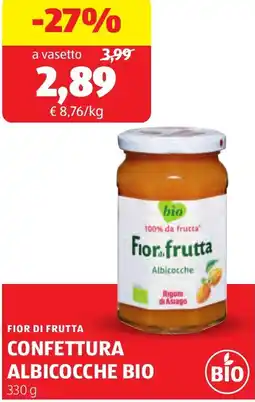 ALDI Fior di frutta confettura albicocche bio offerta