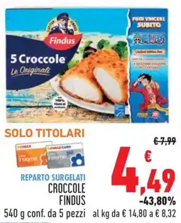 Conad Croccole FINDUS offerta