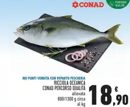 Conad Ricciola oceanica conad percorso qualità offerta