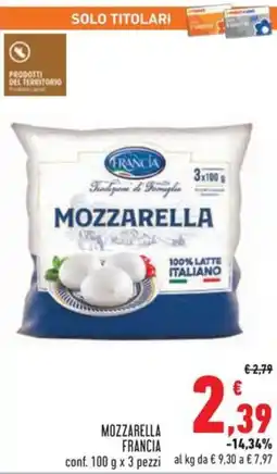 Conad Mozzarella FRANCIA offerta