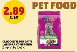 PENNY Crocchette per gatti l'allegra compagnia offerta