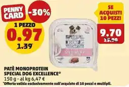 PENNY Patè monoprotein special dog excellence offerta