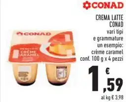 Conad Crema latte CONAD offerta