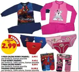 PENNY 3 paia calzini disney/marvel offerta