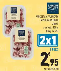 Conad Pancetta affumicata SAPORI&DINTORNI CONAD offerta