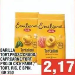 Bitar Barilla tort. prosc crudo/ capp.carne/tort. pro.di cr.e parm./ tort. ric. e spin. offerta