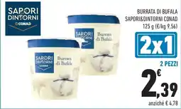 Conad Burrata di bufala SAPORI&DINTORNI CONAD offerta