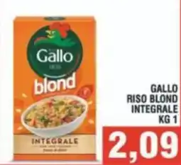 Bitar Gallo riso blond integrale offerta
