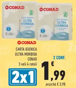 Conad Carta igienica ultra morbida CONAD offerta
