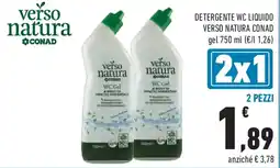 Conad Detergente wc liquido VERSO NATURA CONAD gel offerta