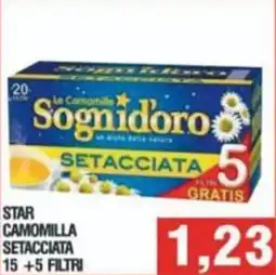 Bitar Star camomilla setacciata 15 +5 filtri offerta