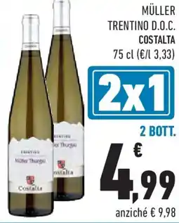 Conad Müller trentino d.o.c. COSTALTA offerta