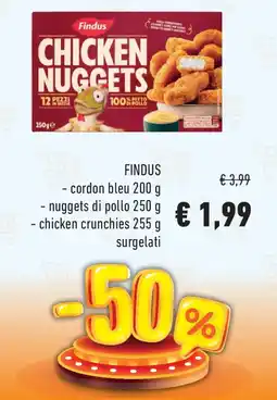 Conad FINDUS nuggets di pollo offerta