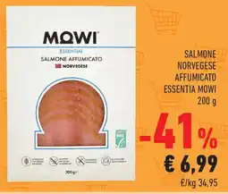 Conad Salmone norvegese affumicato essentia MOWI offerta
