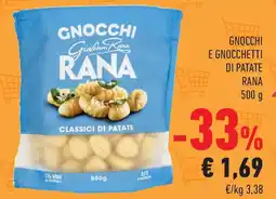 Conad Gnocchi e gnocchetti di patate RANA offerta