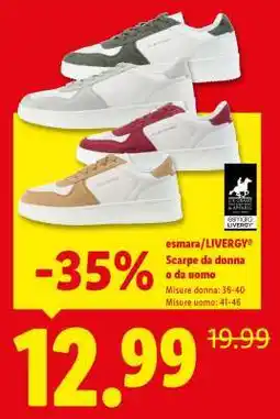 Lidl Scarpe da donna o da uomo offerta