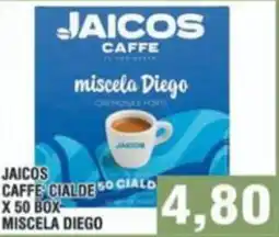 Bitar Jaicos caffe cialde x 50 box miscela diego offerta